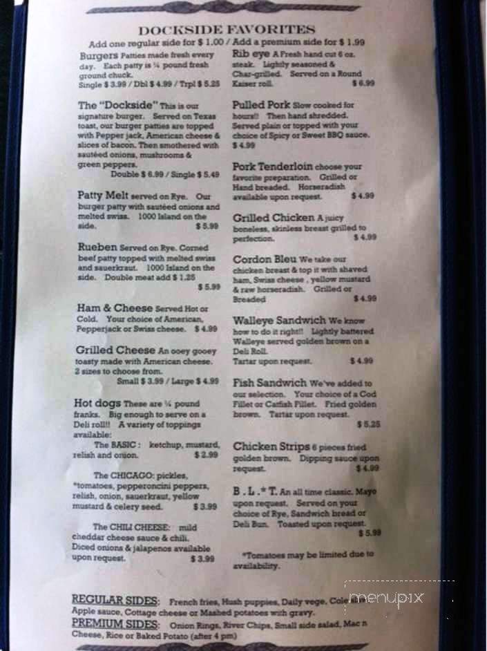 Dockside - Decatur, IL menu_pic
