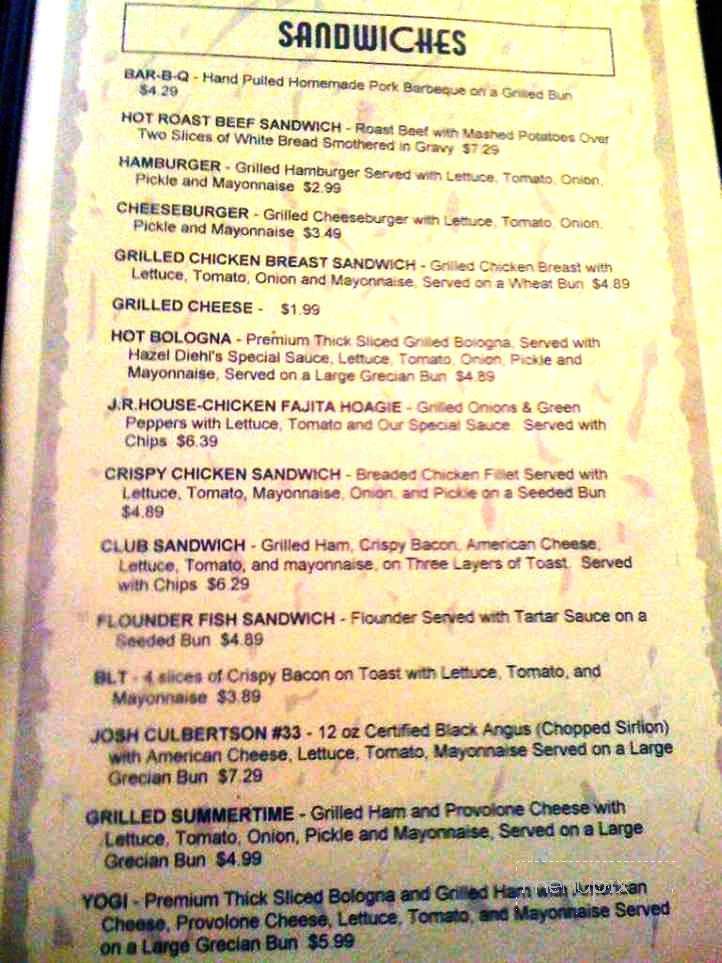 Diehl's Restaurant - Nitro, WV menu_pic