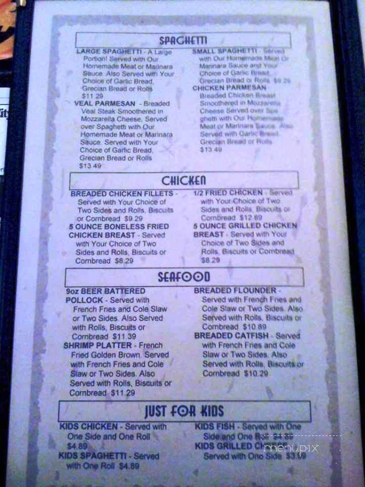 Diehl's Restaurant - Nitro, WV menu_pic