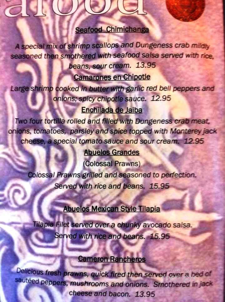 Nuevo Vallarta - Pullman, WA menu_pic