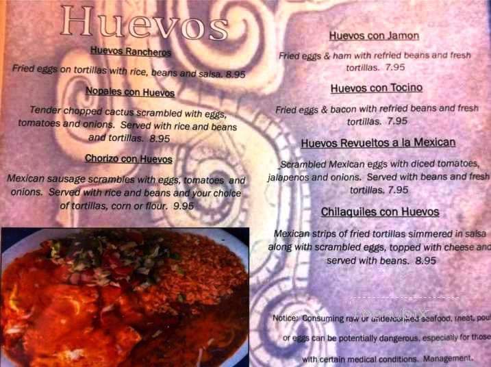 Nuevo Vallarta - Pullman, WA menu_pic
