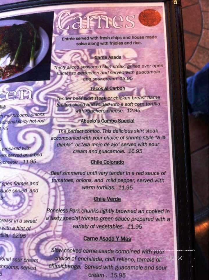 Nuevo Vallarta - Pullman, WA menu_pic