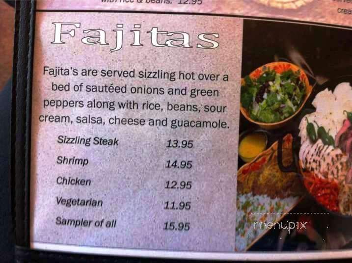 Nuevo Vallarta - Pullman, WA menu_pic