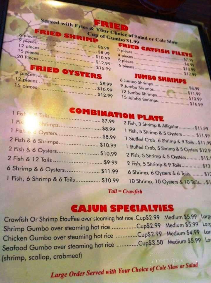 Red River Seafood & Steakhouse - Pineville, LA menu_pic