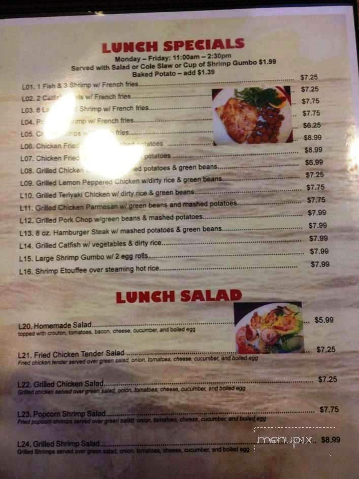 Red River Seafood & Steakhouse - Pineville, LA menu_pic