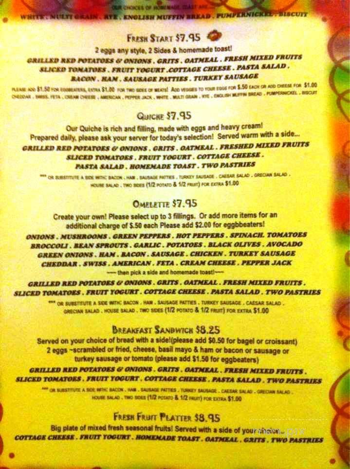 Simply Delicious Cafe & Bakery - Cocoa Beach, FL menu_pic