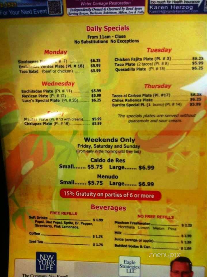 Coco Loco - College Station, TX menu_pic