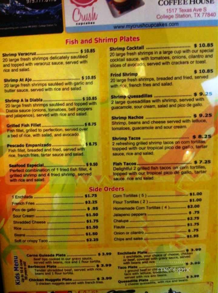 Coco Loco - College Station, TX menu_pic
