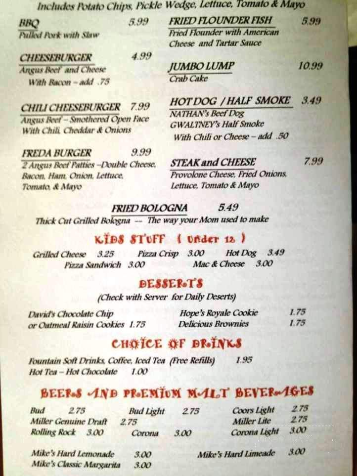 Fish Bones Restaurant - Virginia Beach, VA menu_pic