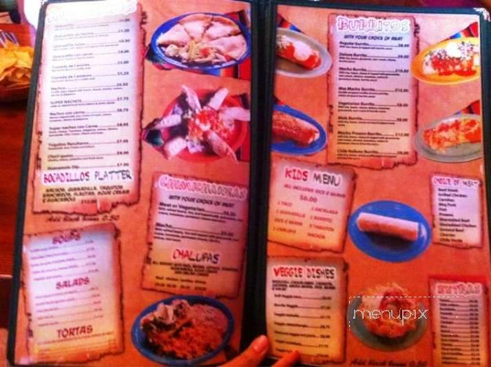 La Hacienda Mexican Grill - Sausalito, CA menu_pic
