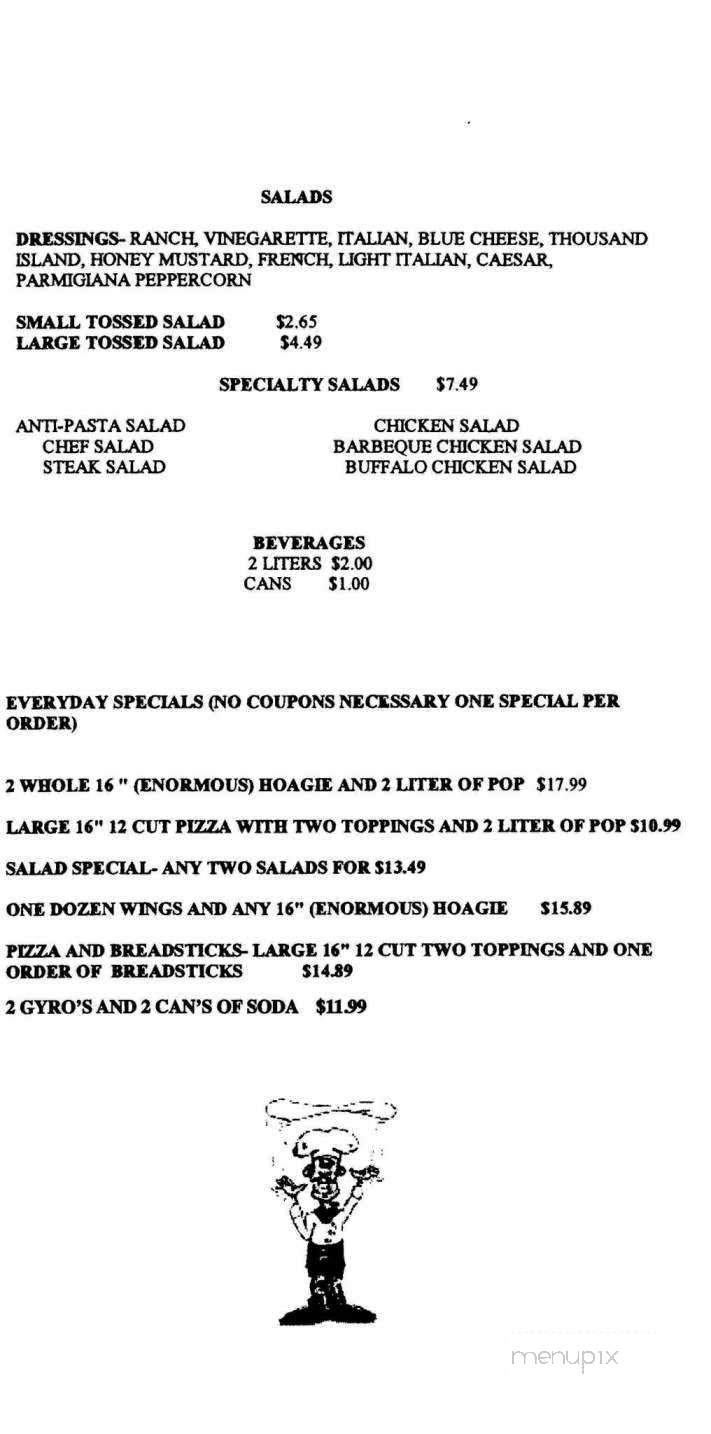 Pizza Pescara - Pittsburgh, PA menu_pic
