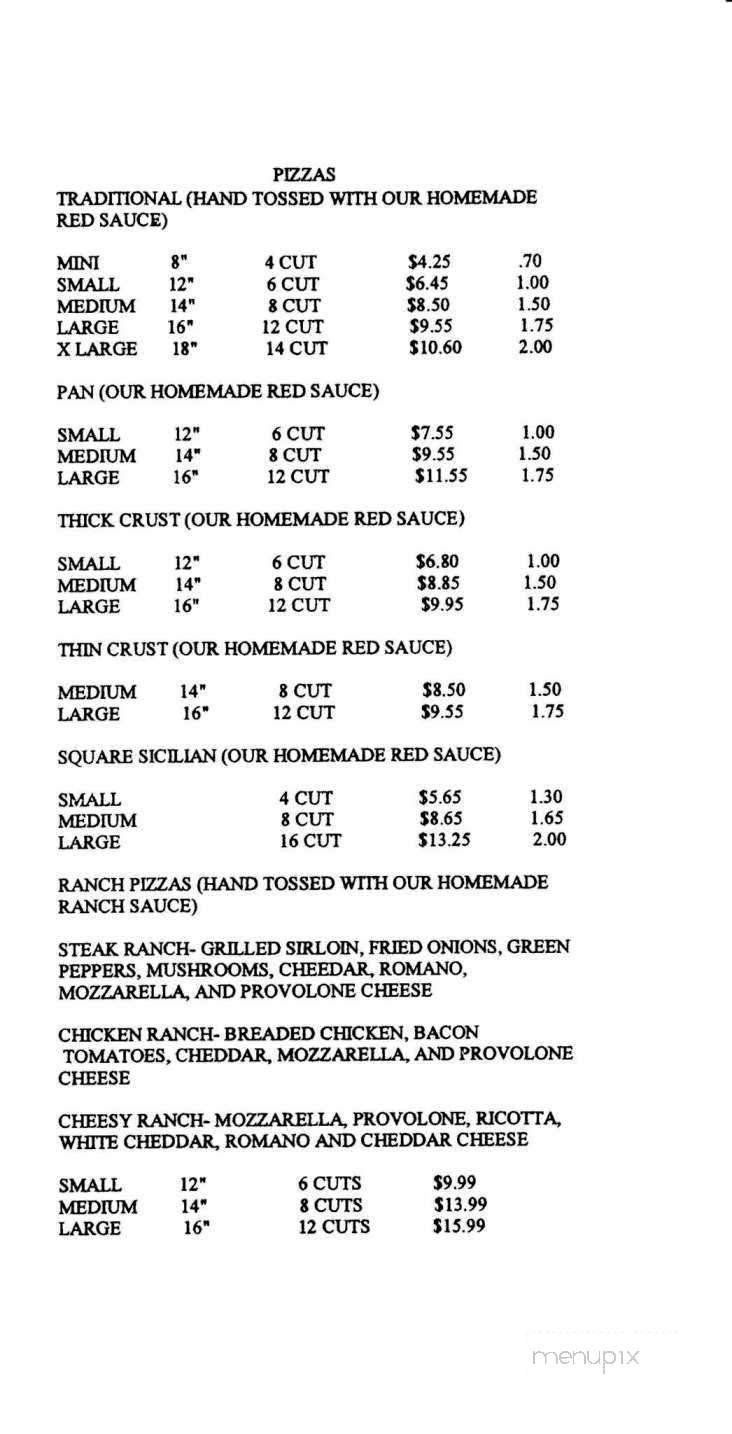 Pizza Pescara - Pittsburgh, PA menu_pic