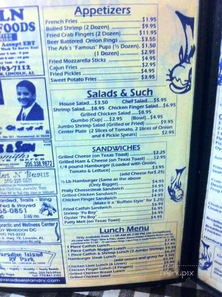 Ark - Riverside, AL menu_pic