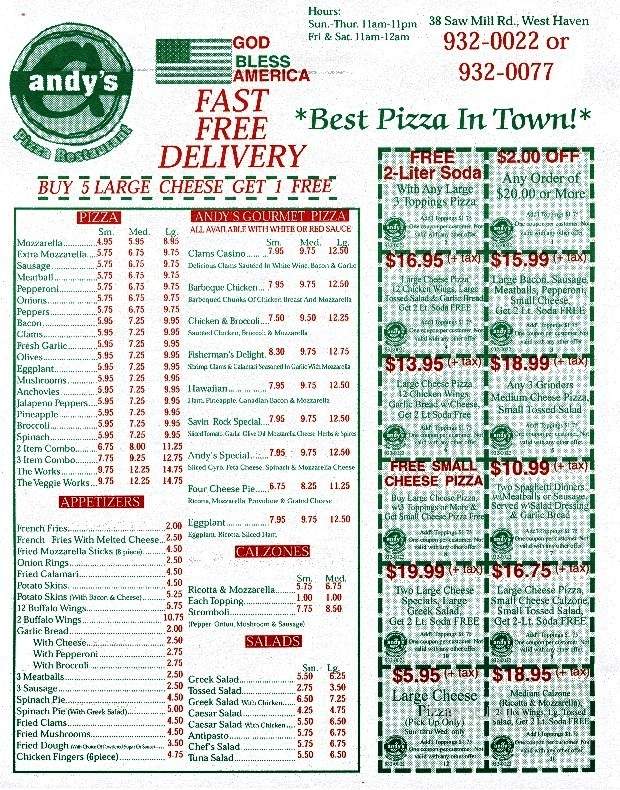 /5706482/Andys-Pizza-West-Haven-CT - West Haven, CT