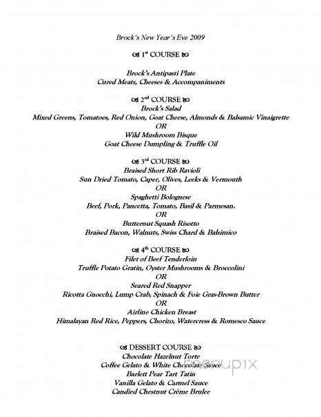 Brock's At Ross Bridge - Birmingham, AL menu_pic