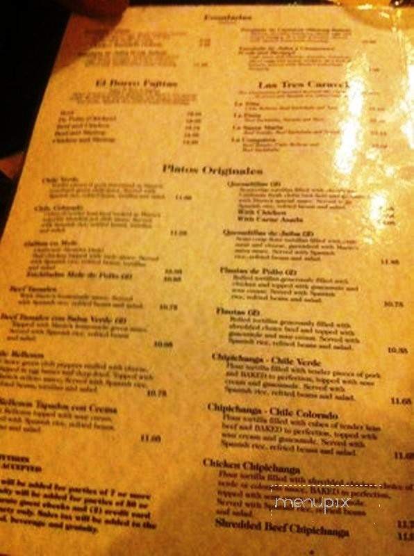 El Burro - Campbell, CA menu_pic