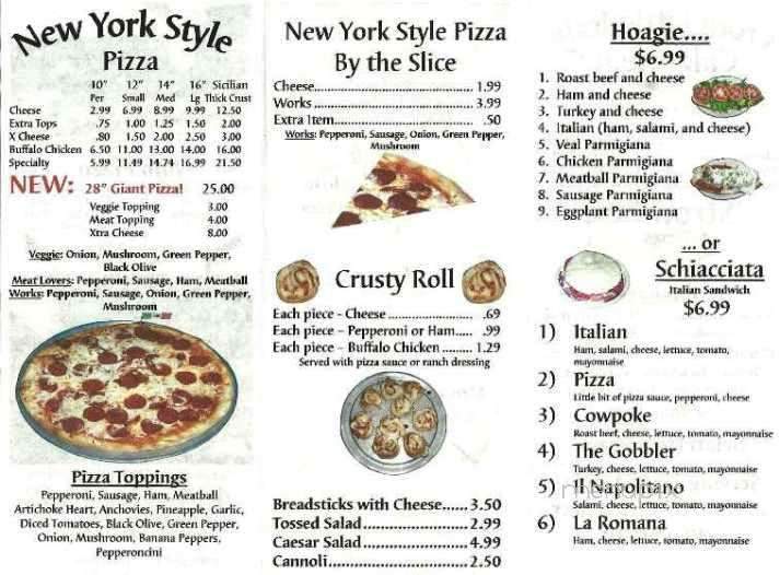 Jojo Pizza - Lynchburg, VA menu_pic