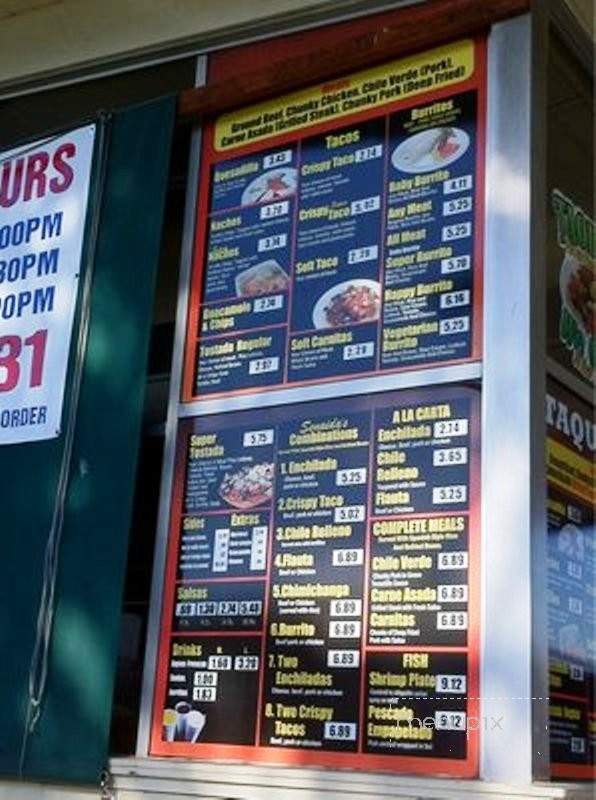 Taqueria Senaida's - Hayward, CA menu_pic