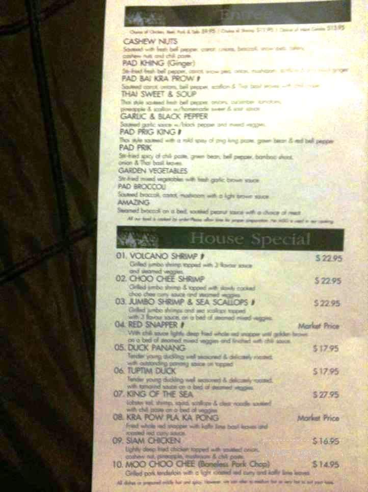 Tuptim Thai - Jacksonville, FL menu_pic