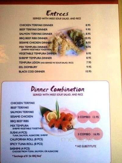 2 Die For Sushi - Canoga Park, CA menu_pic