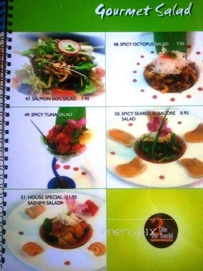 2 Die For Sushi - Canoga Park, CA menu_pic