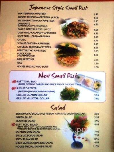 2 Die For Sushi - Canoga Park, CA menu_pic