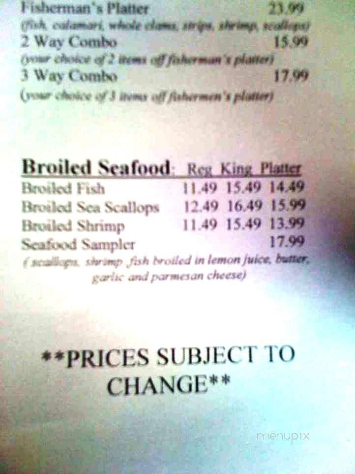 Clam Castle - Madison, CT menu_pic
