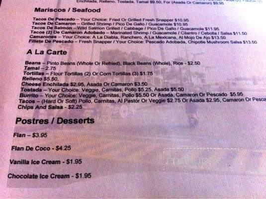 Mando's Restaurant - Pacific Grove, CA menu_pic