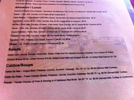 Mando's Restaurant - Pacific Grove, CA menu_pic