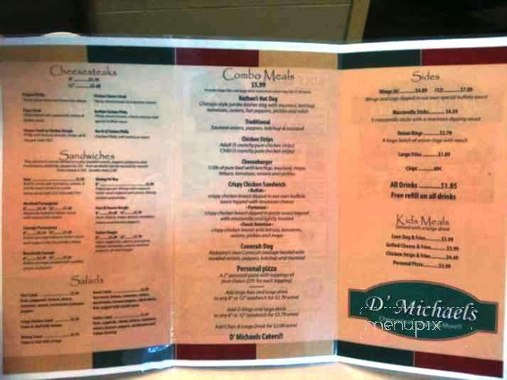 D'Michaels - Theodore, AL menu_pic
