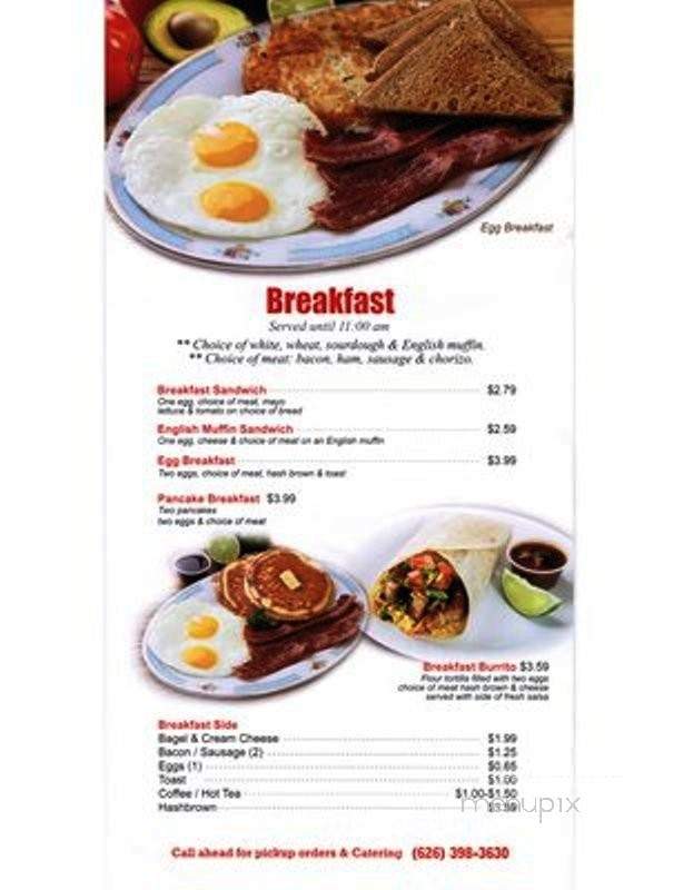 Fair Oaks Burger - Altadena, CA menu_pic