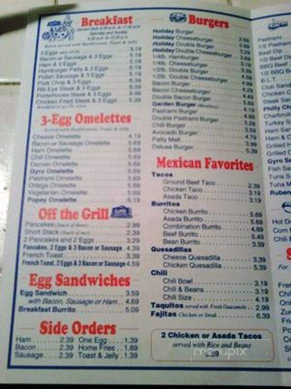Holiday Burgers - Mission Hills, CA menu_pic