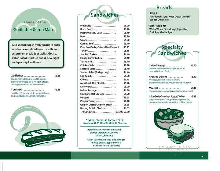 American Italian Delicatessen - Los Altos, CA menu_pic