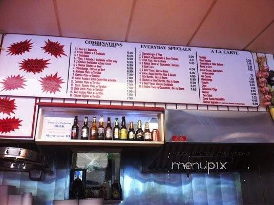 El Asadero Taco Shop - Merced, CA menu_pic