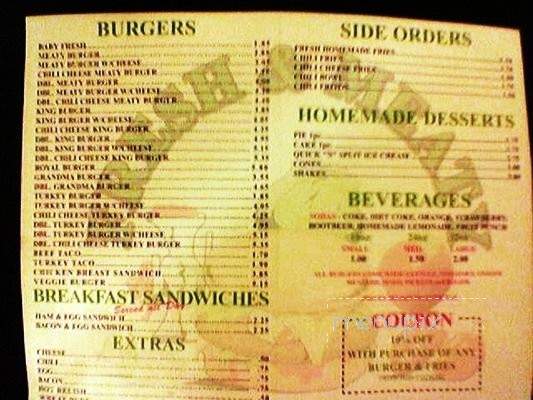 Fresh & Meaty Burgers - Los Angeles, CA menu_pic