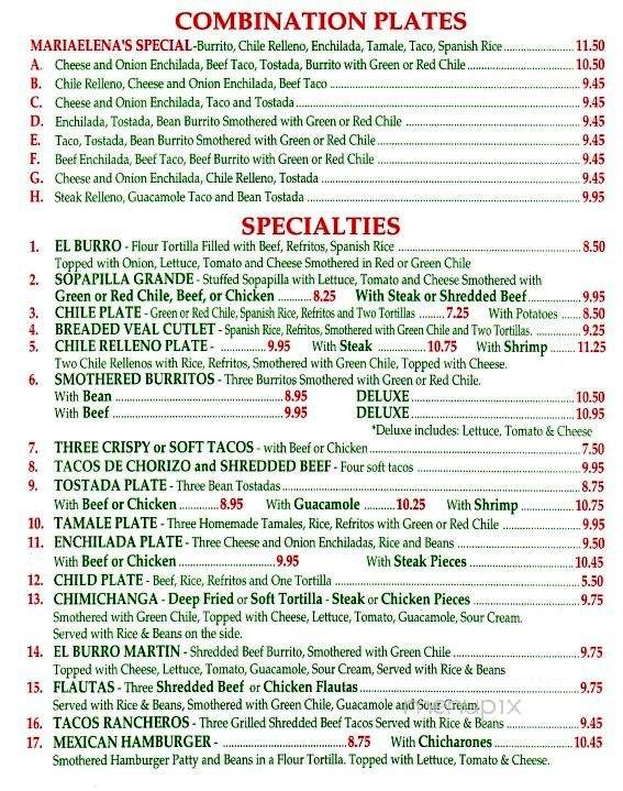 Gregorio's - Lakewood, CO menu_pic