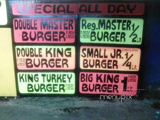 Master Burger - Los Angeles, CA menu_pic