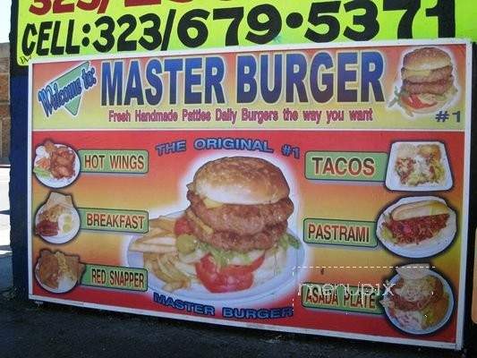 Master Burger - Los Angeles, CA menu_pic