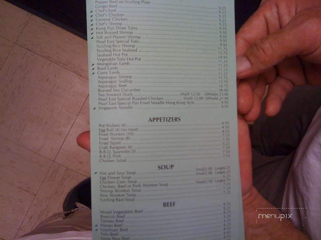 Pearl East Chinese Restaurant - Santa Maria, CA menu_pic