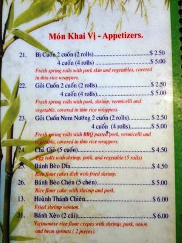 Thai Lai Restaurant - Hawthorne, CA menu_pic