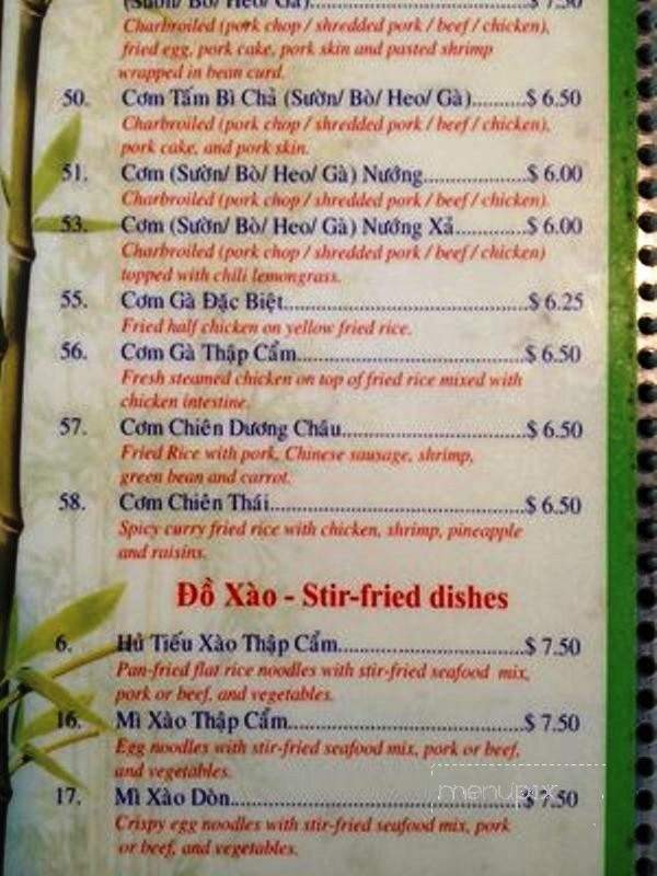 Thai Lai Restaurant - Hawthorne, CA menu_pic