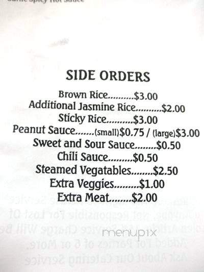 Thai Table - Oceanside, CA menu_pic