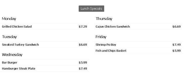 Wilhagan's Of Tuscaloosa - Tuscaloosa, AL menu_pic