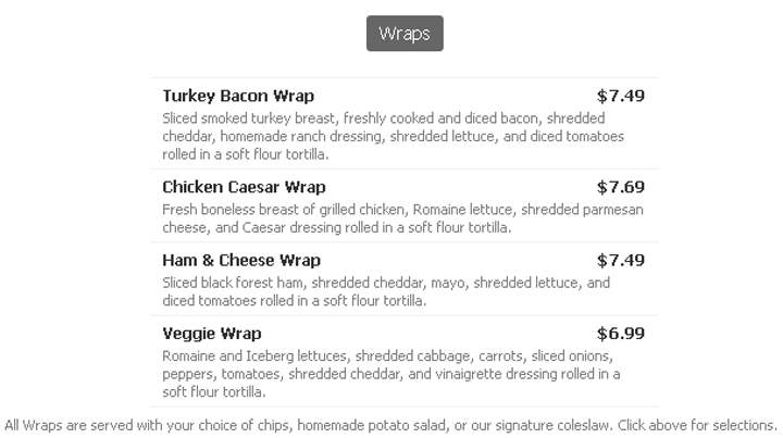 Wilhagan's Of Tuscaloosa - Tuscaloosa, AL menu_pic