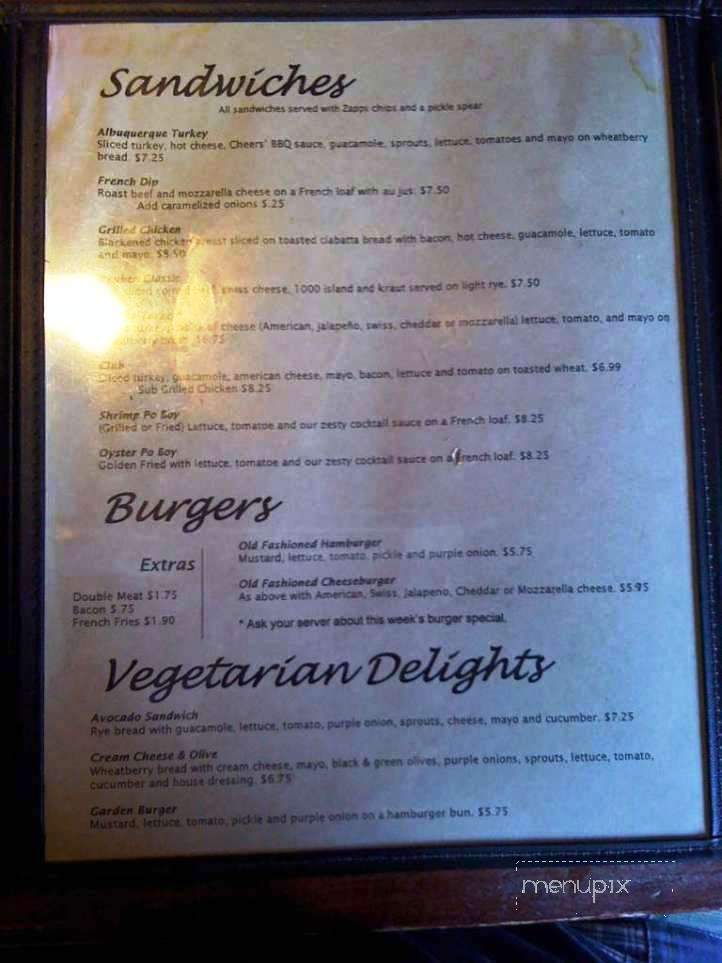 Cheers In Maumelle - Maumelle, AR menu_pic