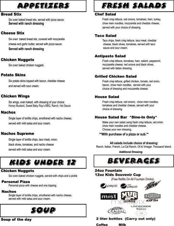 Checkerz Pizza - Pinckney, MI menu_pic