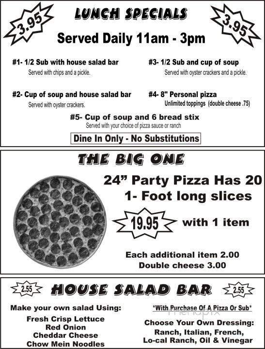 Checkerz Pizza - Pinckney, MI menu_pic