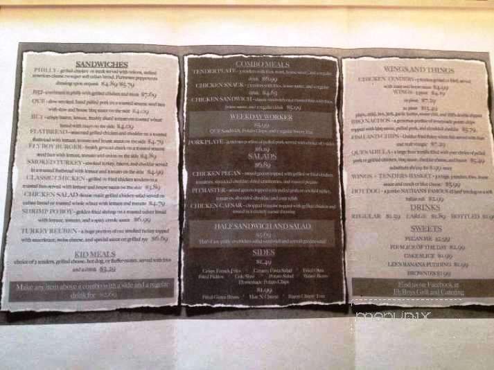 Flyboys - Huntsville, AL menu_pic