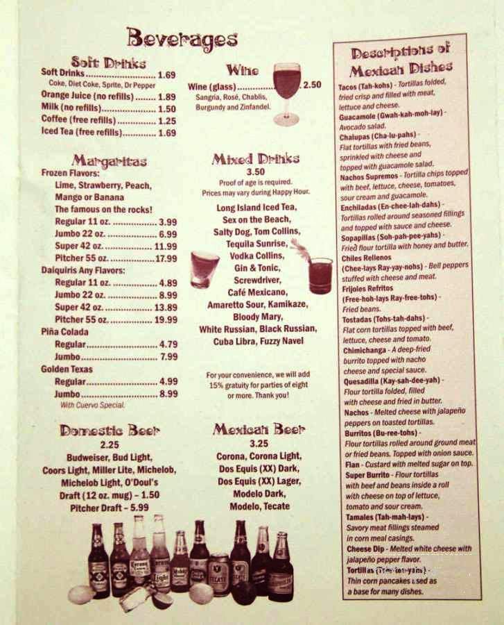 Mi Hacienda Mexican Restaurant - Decatur, AL menu_pic