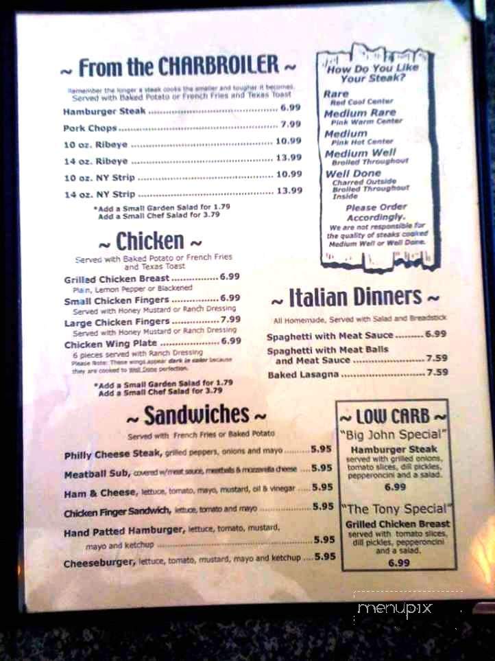 Old Town Grille - Childersburg, AL menu_pic